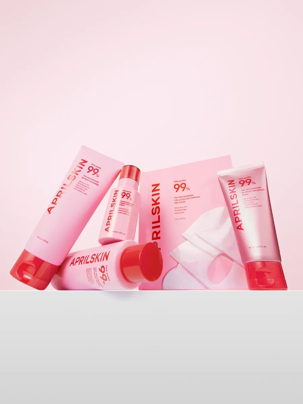 APRILSKIN Ночная маска-пленка с транексамовой кислотой и ниацинамидом для сияния TXA Niacinamide 99 Overnight Wrapping Mask 80 мл