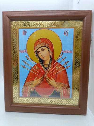 Семистрельная Божия матерь 20х17