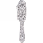 Расческа массажная «Dewal style», цвет платиновый, 22*5см