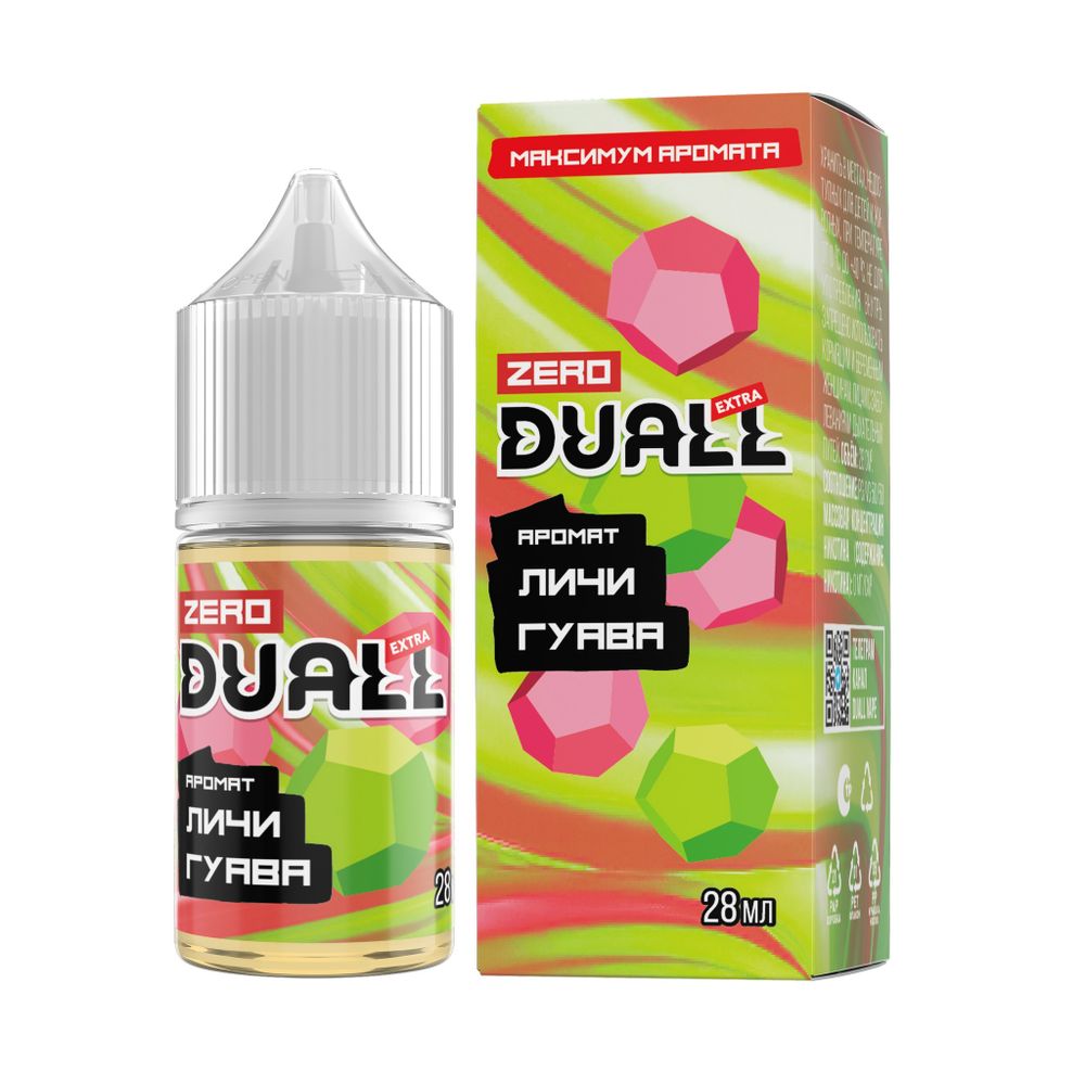 Duall Extra Zero - Личи, гуава 28 мл