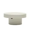 Журнальный столик Aiguablava, Ø66 см, белый цемент