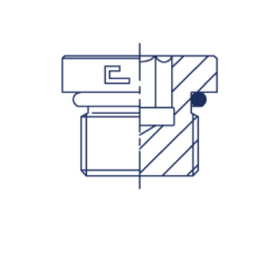 Заглушка VH (Ш) UNF 1.5/8 (o-ring)