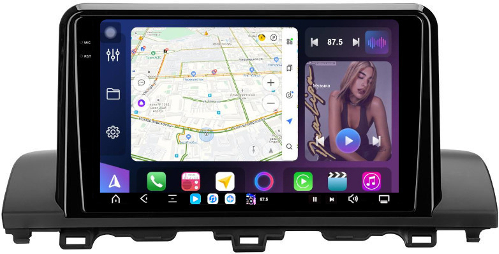 Магнитола для Honda Accord 10 2017-2021 (штатный 360) - FarCar XXL9-9515B монитор 9.5" 2K QLED на Android 14, TS20, 8+256Гб, CarPlay, 4G SIM-слот