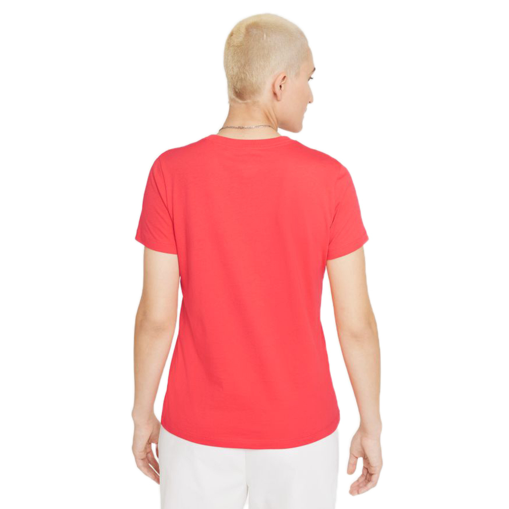 Женская футболка теннисная Nike Sportswear Essential W - magic ember/white