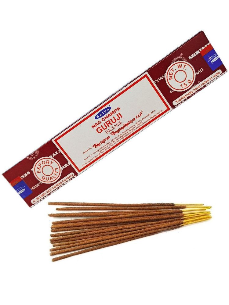 Satya Nag Champa Incense Guruji Благовоние-масала ГуруДжи 15 г