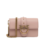 Кожаная сумка через плечо MICRO LOVE BAG ICON SIMPLY Pinko - пудро-розовый(100064 A0F1)