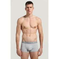 Мужские трусы хипсы серые набор 2 в 1 Bikkembergs CLASSIC BKK1UTR02BI/2