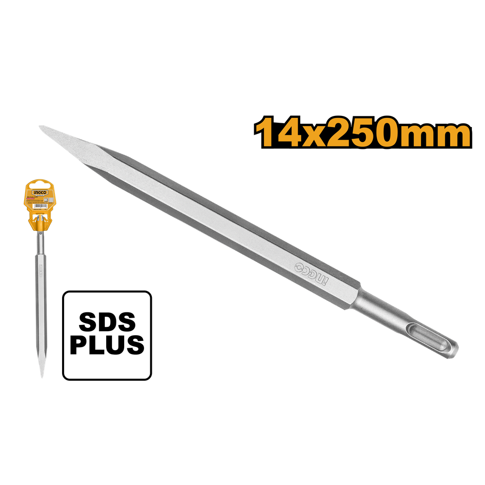 Зубило пикообразное SDS plus 14x250 мм