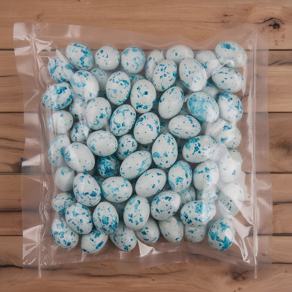 Драже шоколадное с миндалем «Яички голубые крапинки» 0,5 кг