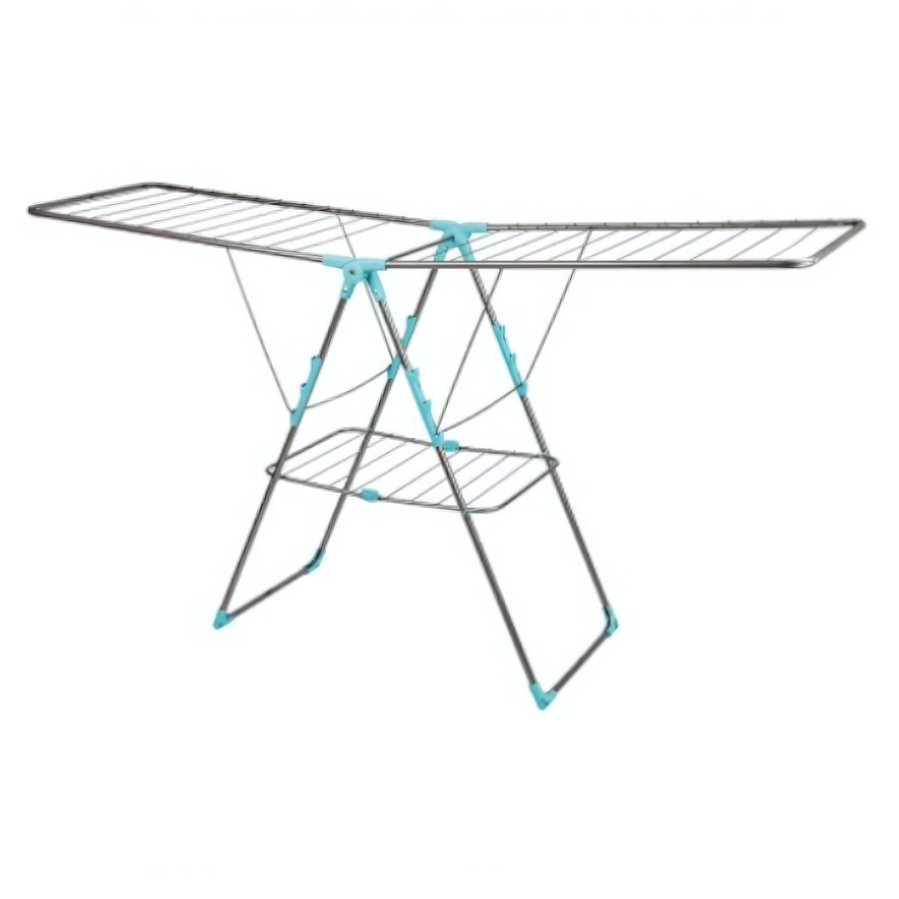 Сушилка для белья напольная двухуровневая (181,5х51,5х93) СЕРЕБРО 21м нагрузка до 15 кг СБ8