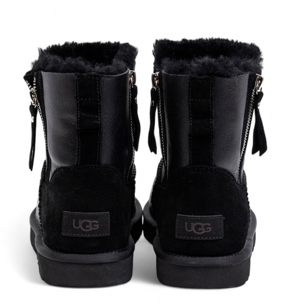 UGG Mens Classic Mini Double Zip Metallic Black