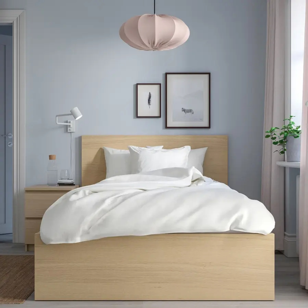 Каркас кровати - IKEA MALM, 200х120 см, под беленый дуб, МАЛЬМ ИКЕА