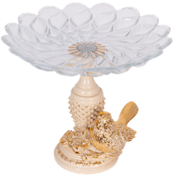 Фруктовница-конфетница Птичка Терра сонг Айвори