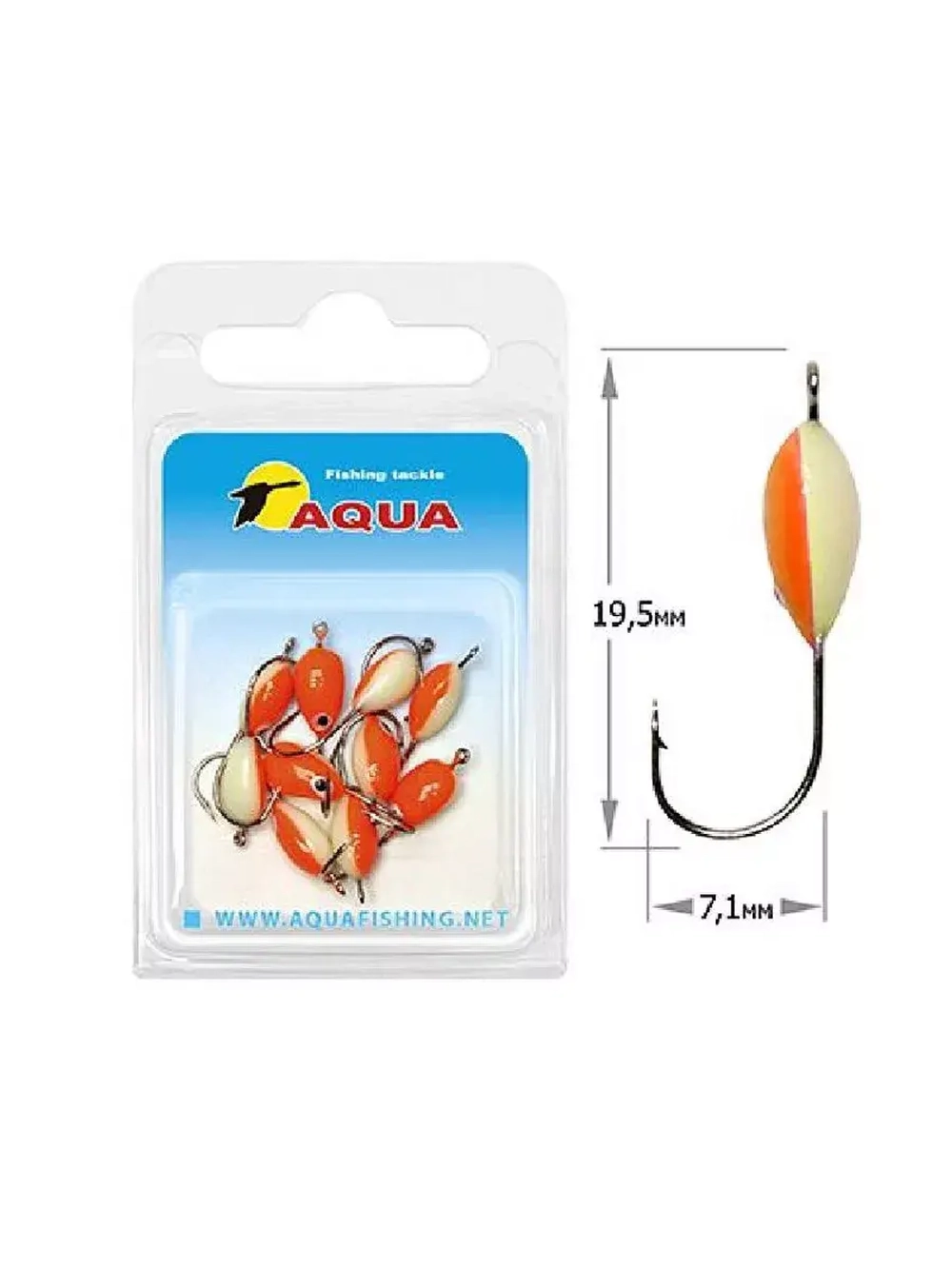 Мормышка фосфорная №06, крючок №12 (2 упакпо 10 шт) 0,08g