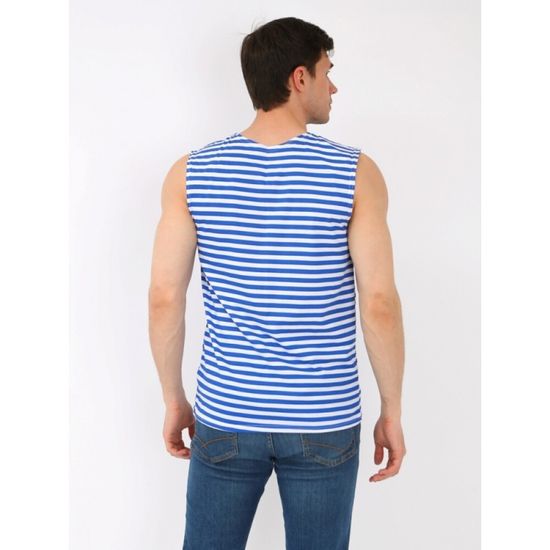 [М] Безрукавка-тельняшка ГОСТ (голубая полоса)