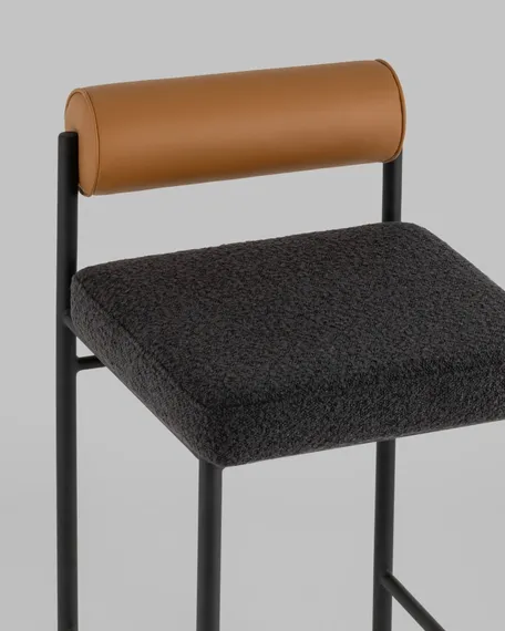 Полубарный стул Bau 65 см, темно-серый