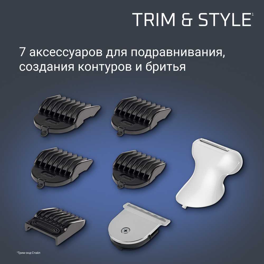 Мультитриммер Rowenta TRIM & STYLE 9в1 TN9155F1