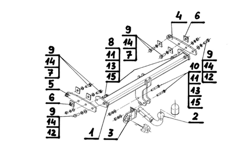 Фаркоп на Volvo XC60, кроме R-Design 2008-2012, 2012-2017 (паспорт и сертификат в комплекте)(без электрики) Steinhof.V-284