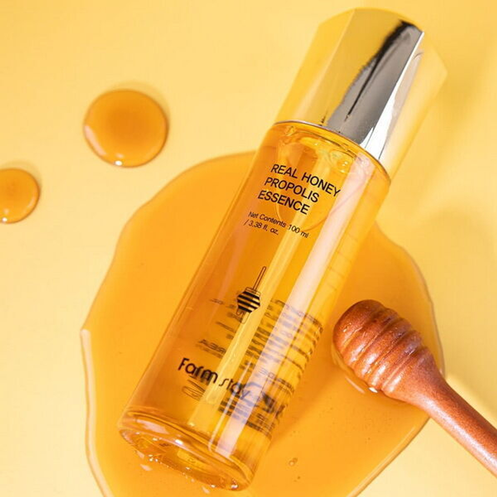 Эссенция для лица с медом и прополисом FarmStay Real Honey Propolis Essence, 100мл