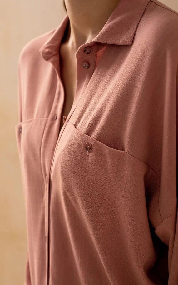 Рубашка 61743-3 Бежевый