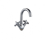 Смеситель для раковины 1/2 кер F1324 FRAP (выс.пов.излив, п/гайку, хром, силумин)