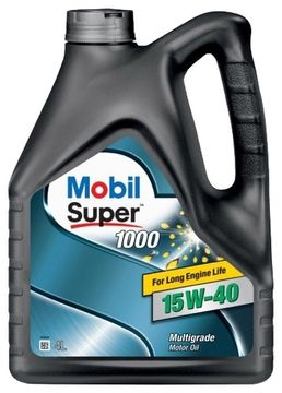 MOBIL SUPER 1000 X1 15W-40 моторное масло для легковых автомобилей (4 Литра)