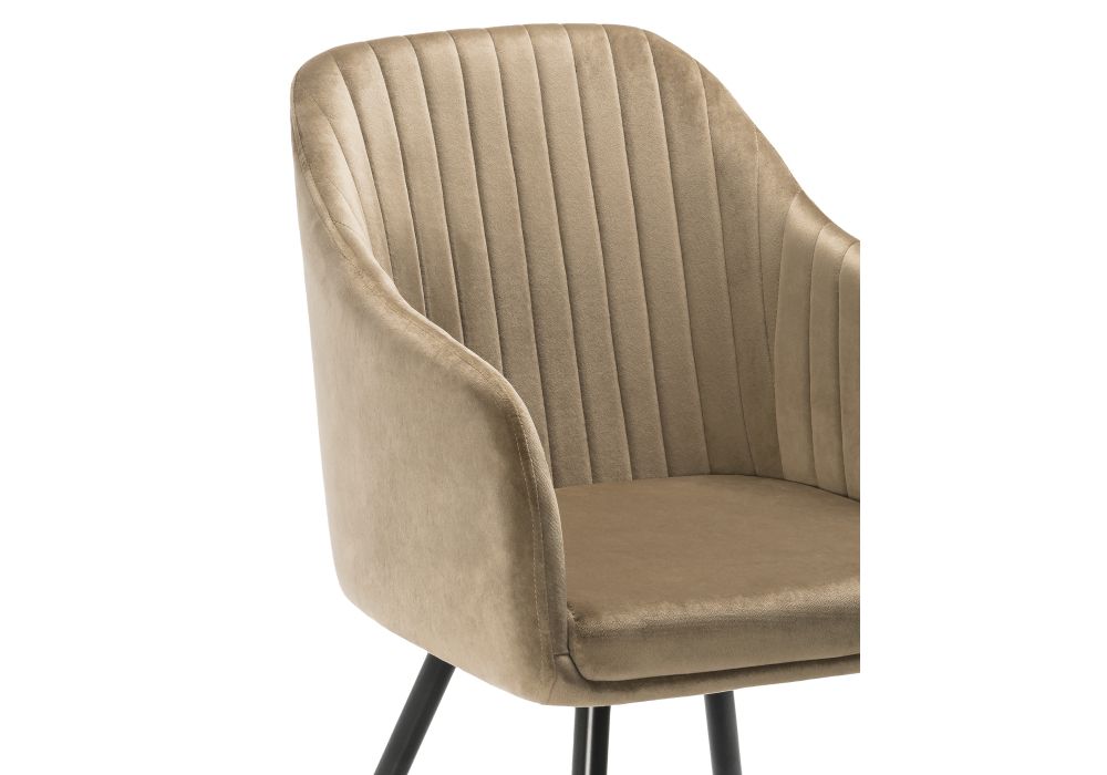 Стул на металлокаркасе Slam dark beige