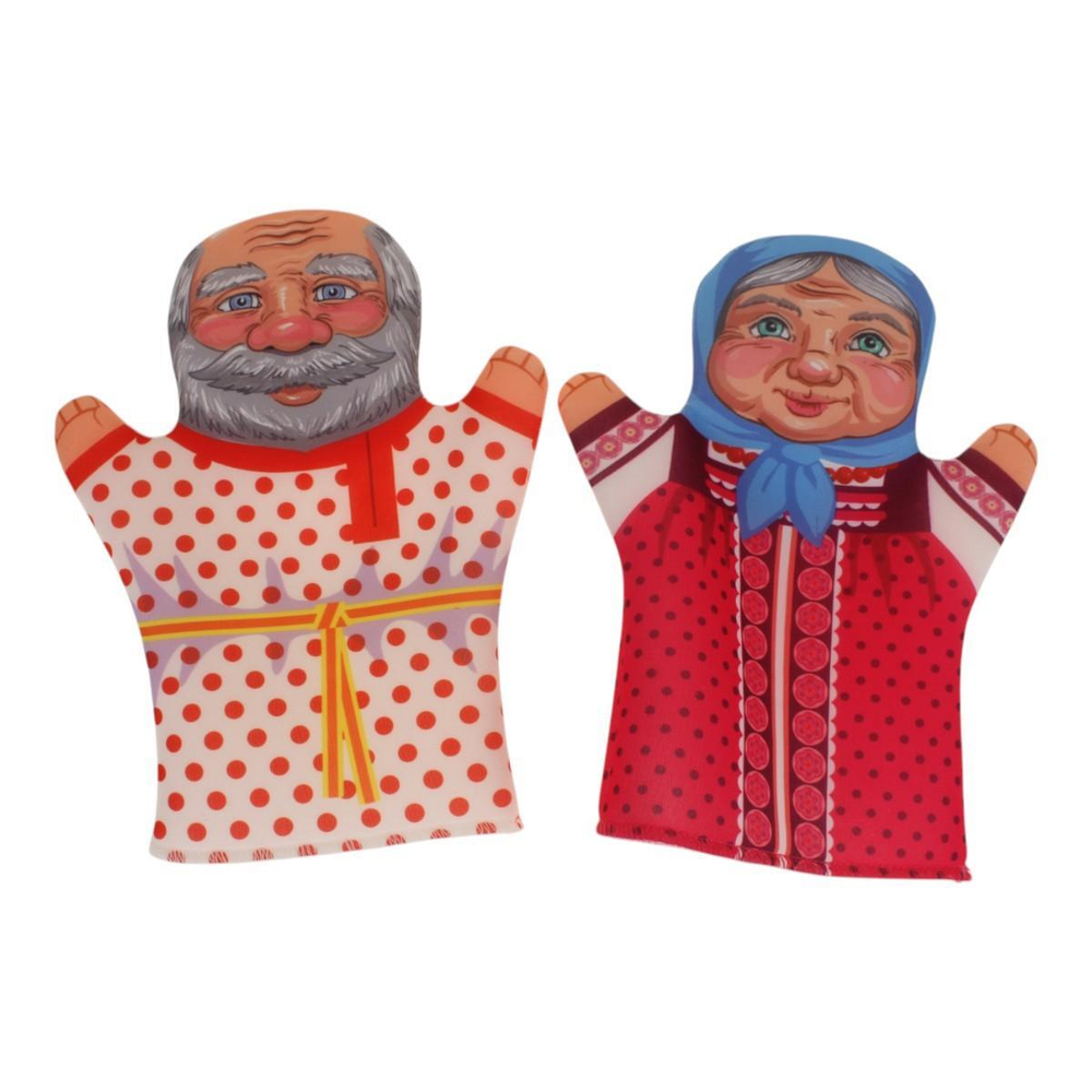 Кукольный театр домашний "Маша и медведь" (6 кукол-перчаток) (Т-Ц)