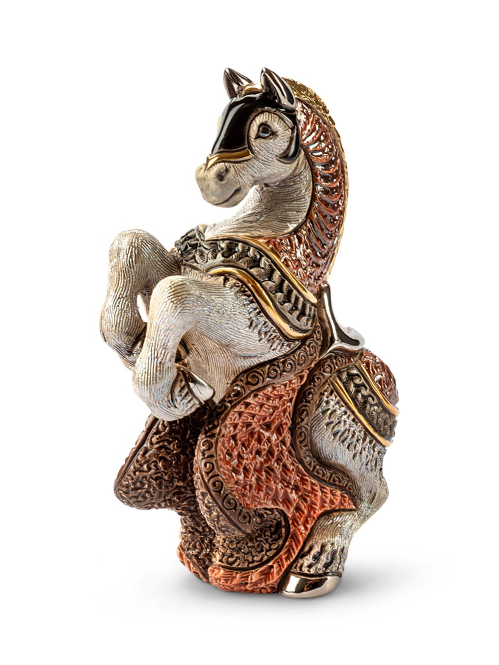 De Rosa Rinconada Статуэтка коллекционная Лошадь серая символ 2026 года