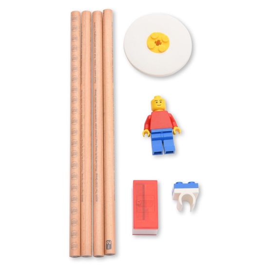 Набор канцелярский LEGO 8 деталей  Карандаши точилка фигурка 520533