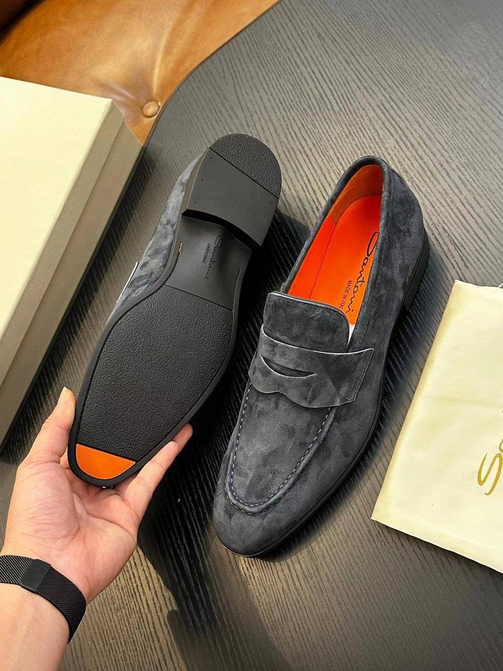 Лоферы Santoni