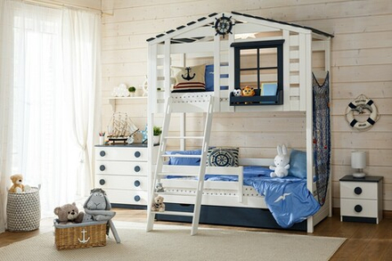 арт. 8266 Кровать 2-яр. - домик №20