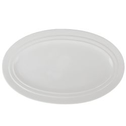 Блюдо сервировочное "Маршмеллоу" 40*25*2,5см. (min3) (фарфор) (транспортная упаковка)