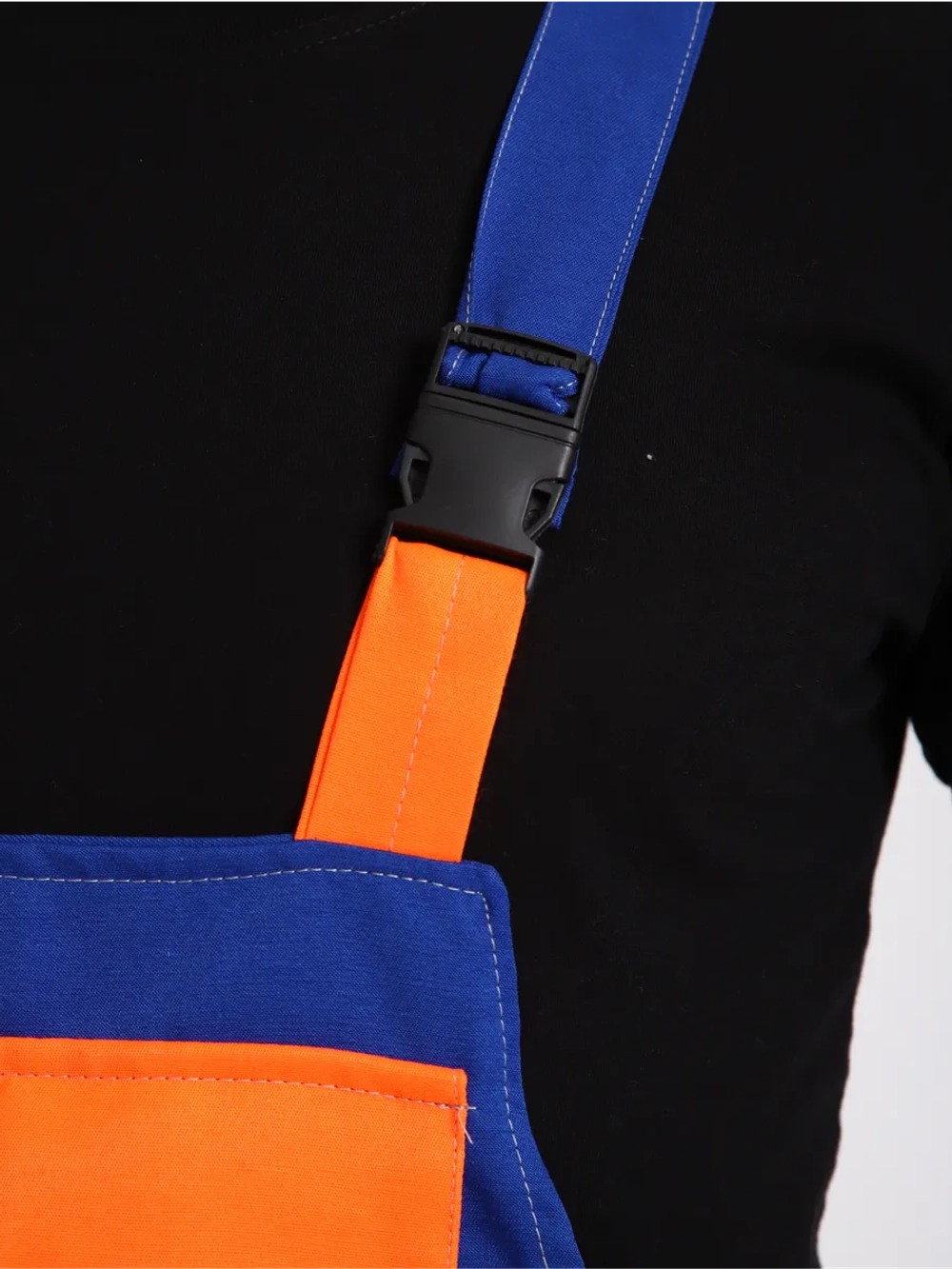 Комбинезон рабочий голубой Великан на лямках