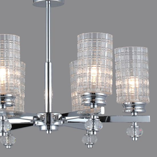 Люстра потолочная ILLUMICO E14  IL8678-6P-20 CR