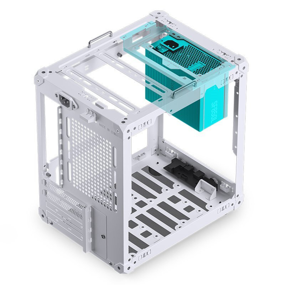 Корпус JONSBO C6-ITX, ITX, MINI-DTX, белый (без БП)