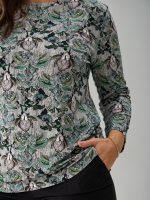 Лонгслив ЛНв-306/меланжорхидея-тропики