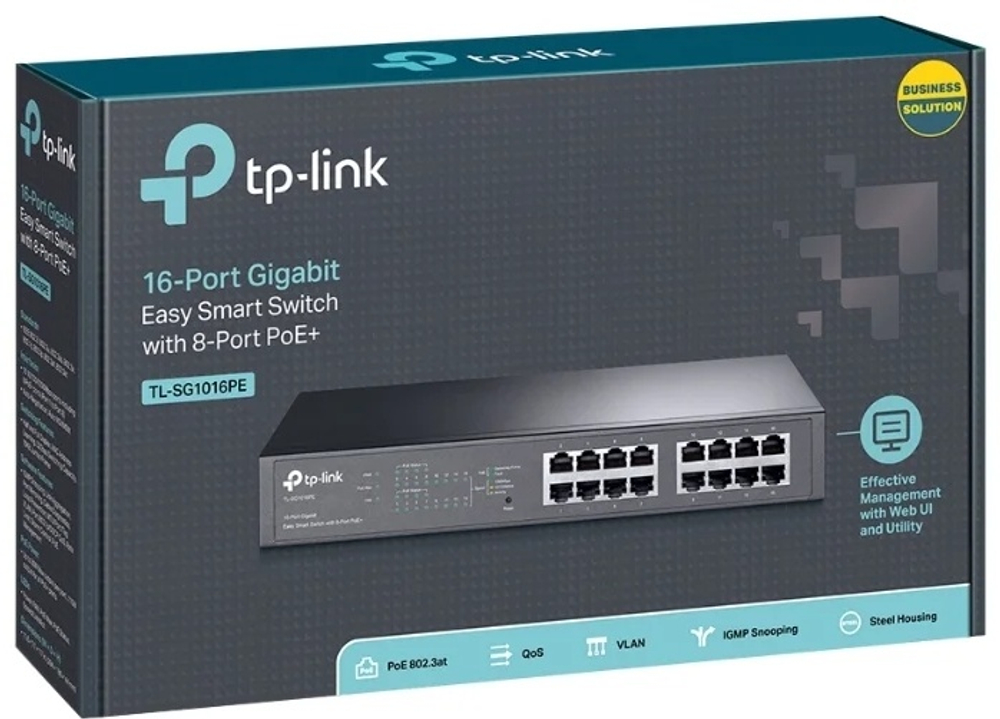 TP-LINK TL-SG1016PE черный