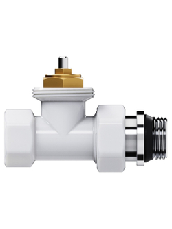 Набор термостатический прямой Royal Thermo Design 1/2"М30х1,5 (Белый)