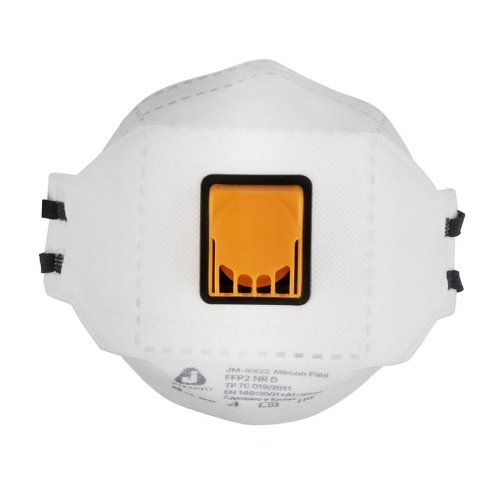 Респиратор с клапаном трехпанельный Jeta Safety FFP2