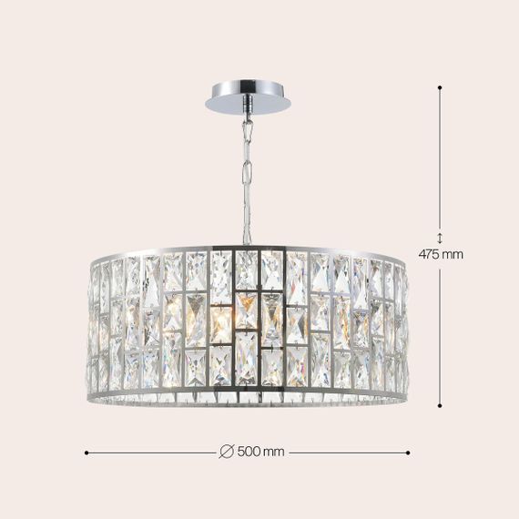 Подвесная люстра Maytoni Gelid MOD184-PL-04-CH