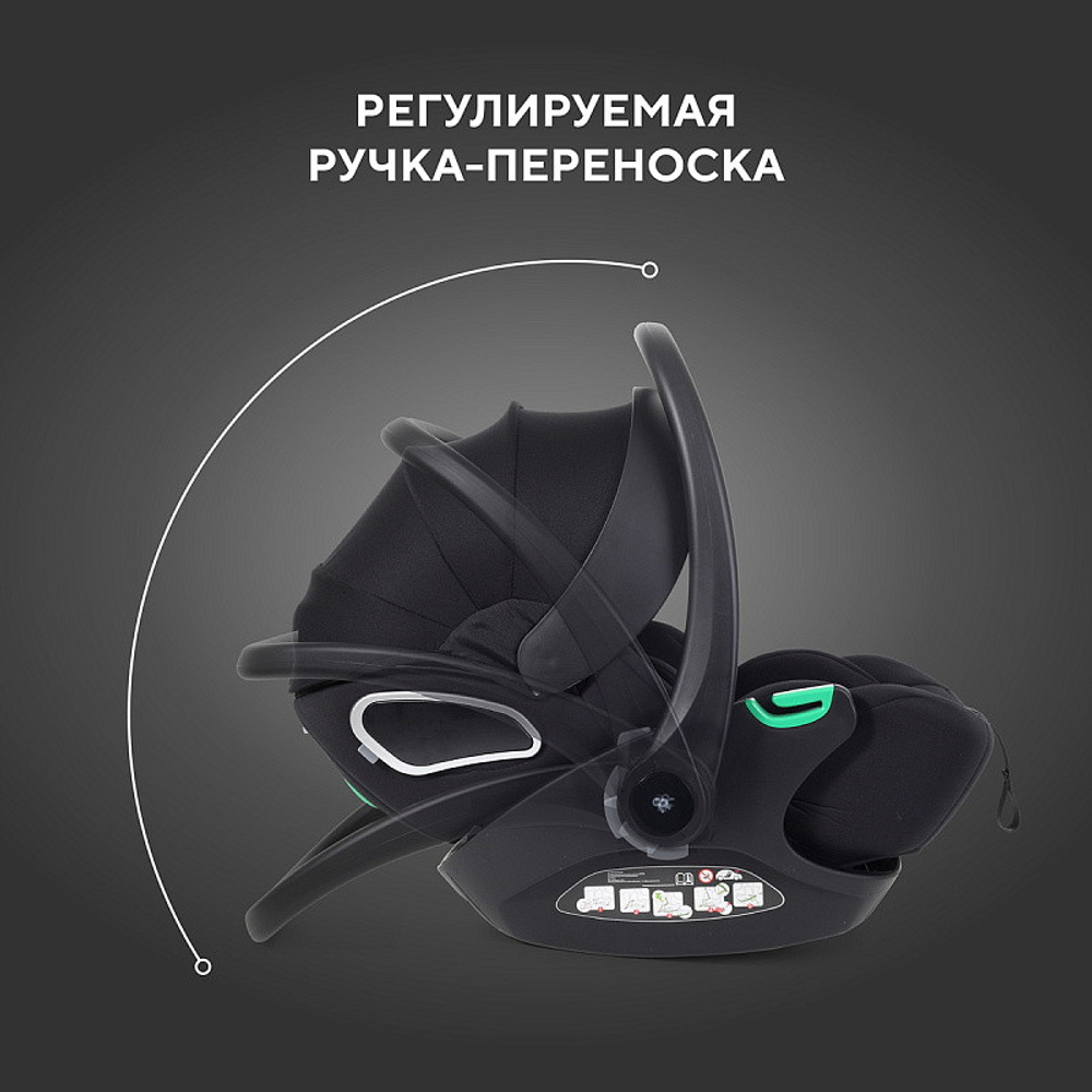 Детская коляска Rant Flex Therm Soft 3 в 1 с автокреслом Evomax Black Sandy Beige