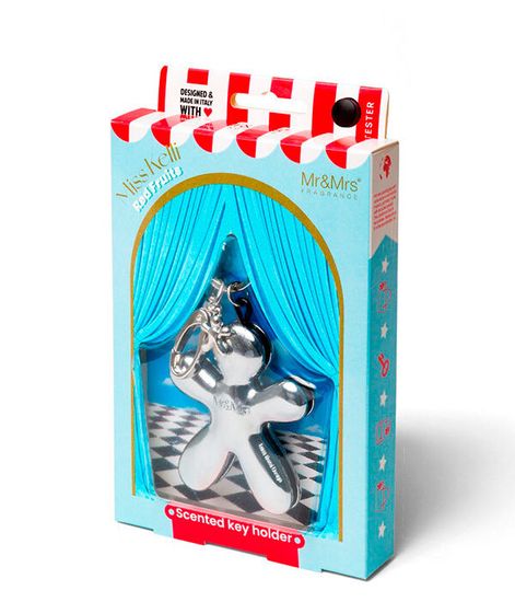 Аромабрелок с шармом Miss Kelli серебристый металлик Прохлада, Mr&Mrs Fragrance