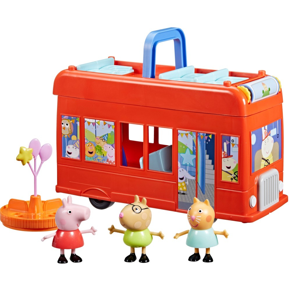 Hasbro Świnka Peppa - Большой красный вечеринка автобус 2в1 + 3 фигурки F8881