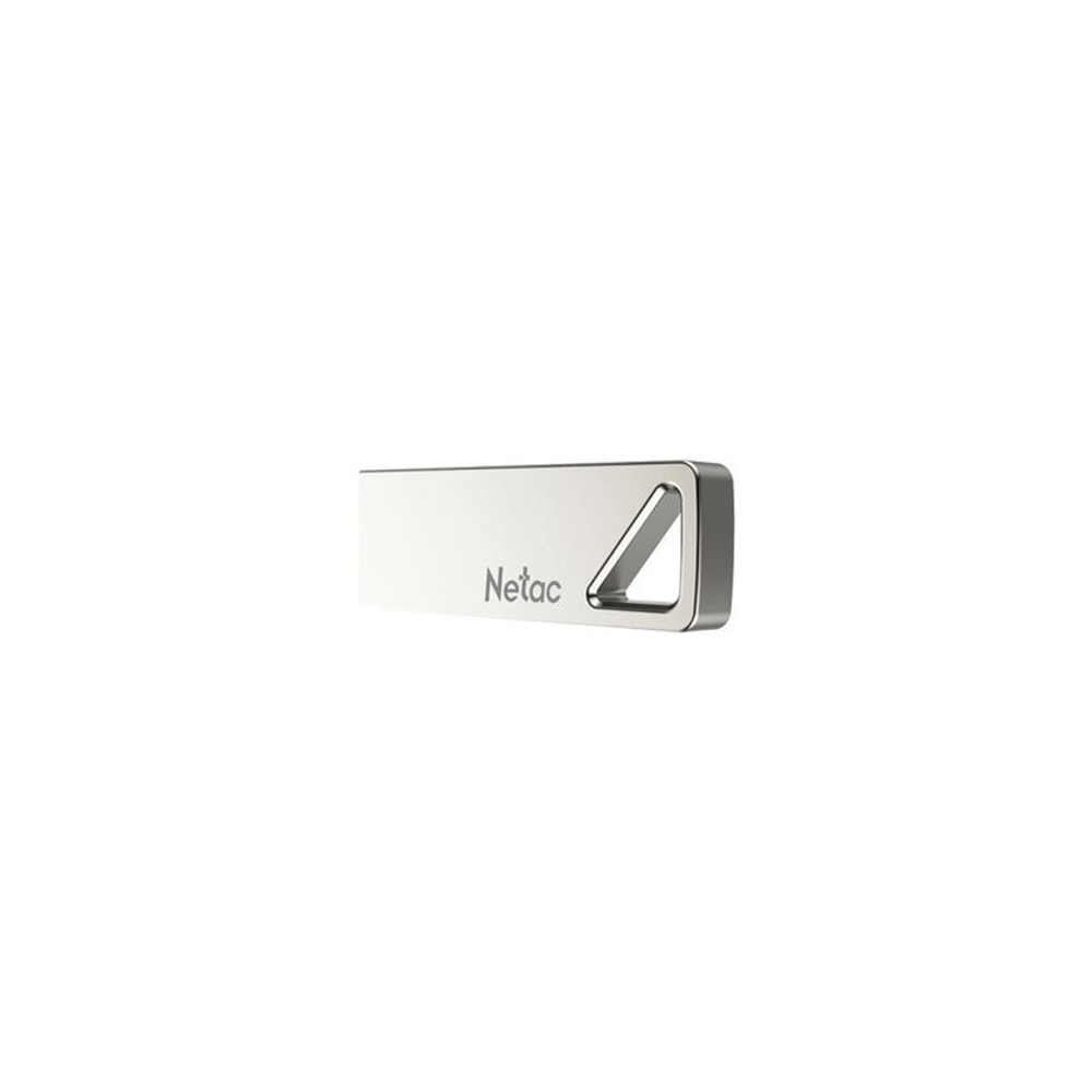 Флеш-драйв 64ГБ NETAC U326, USB 2.0, металлический корпус, серебристый