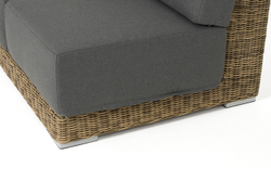 "Капри" модуль диванный правый с подушками, цвет соломенный