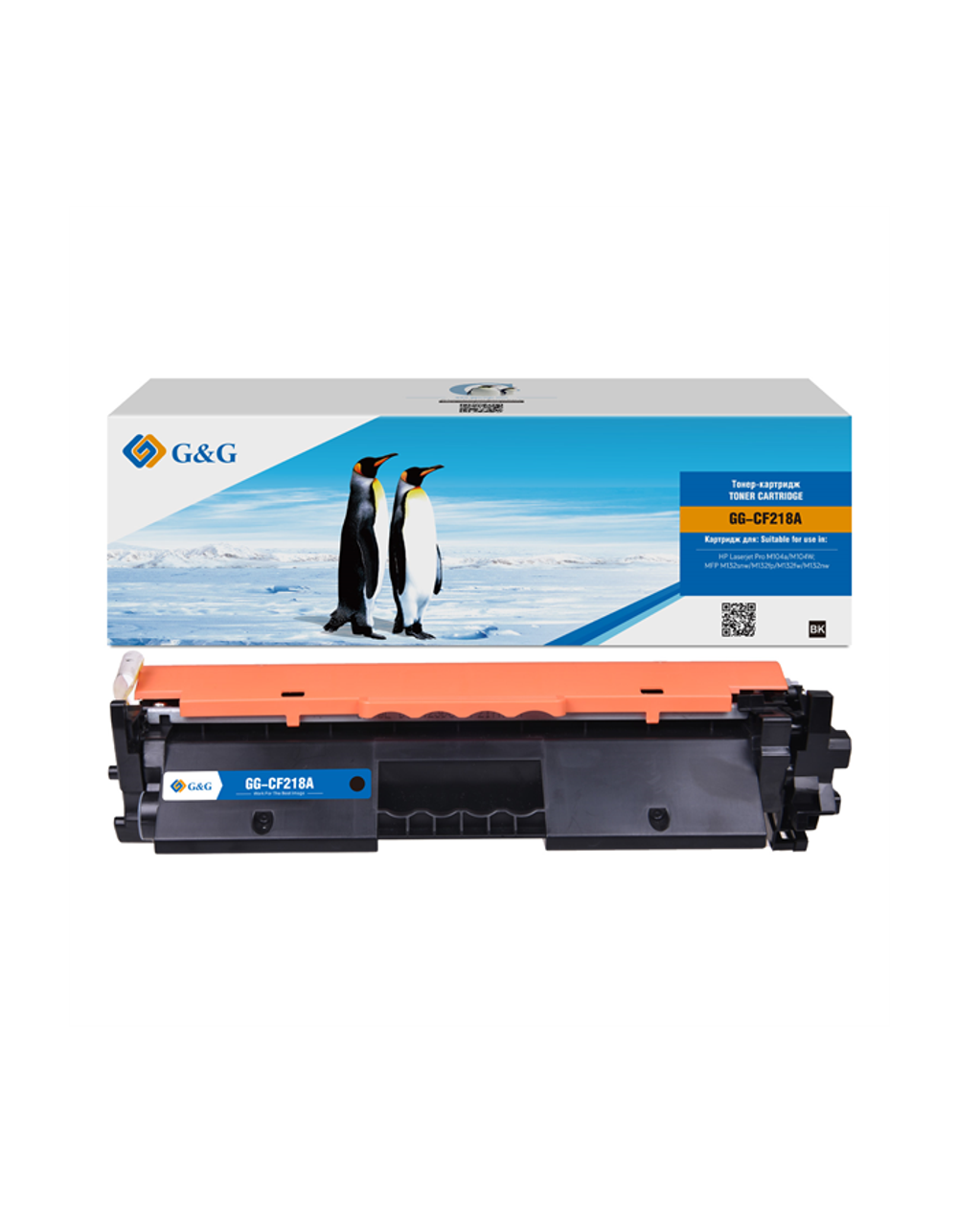 Cartridge G&G 18A для HP LJ M104/M132, с чипом (1 400стр.) (аналог CF218A)