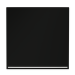 Клавиша для выключателя/переключателя одноклавишного с подсветкой, S70 (черный матовый)