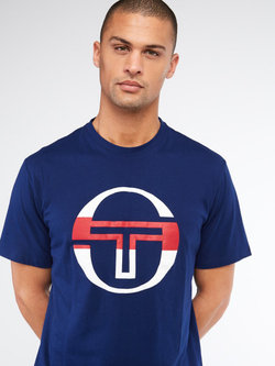 Мужская теннисная футболка Sergio Tacchini Iberis T-shirt - navy/red