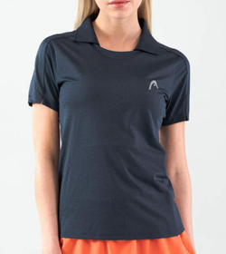 Женское поло Head Padel Tech - navy
